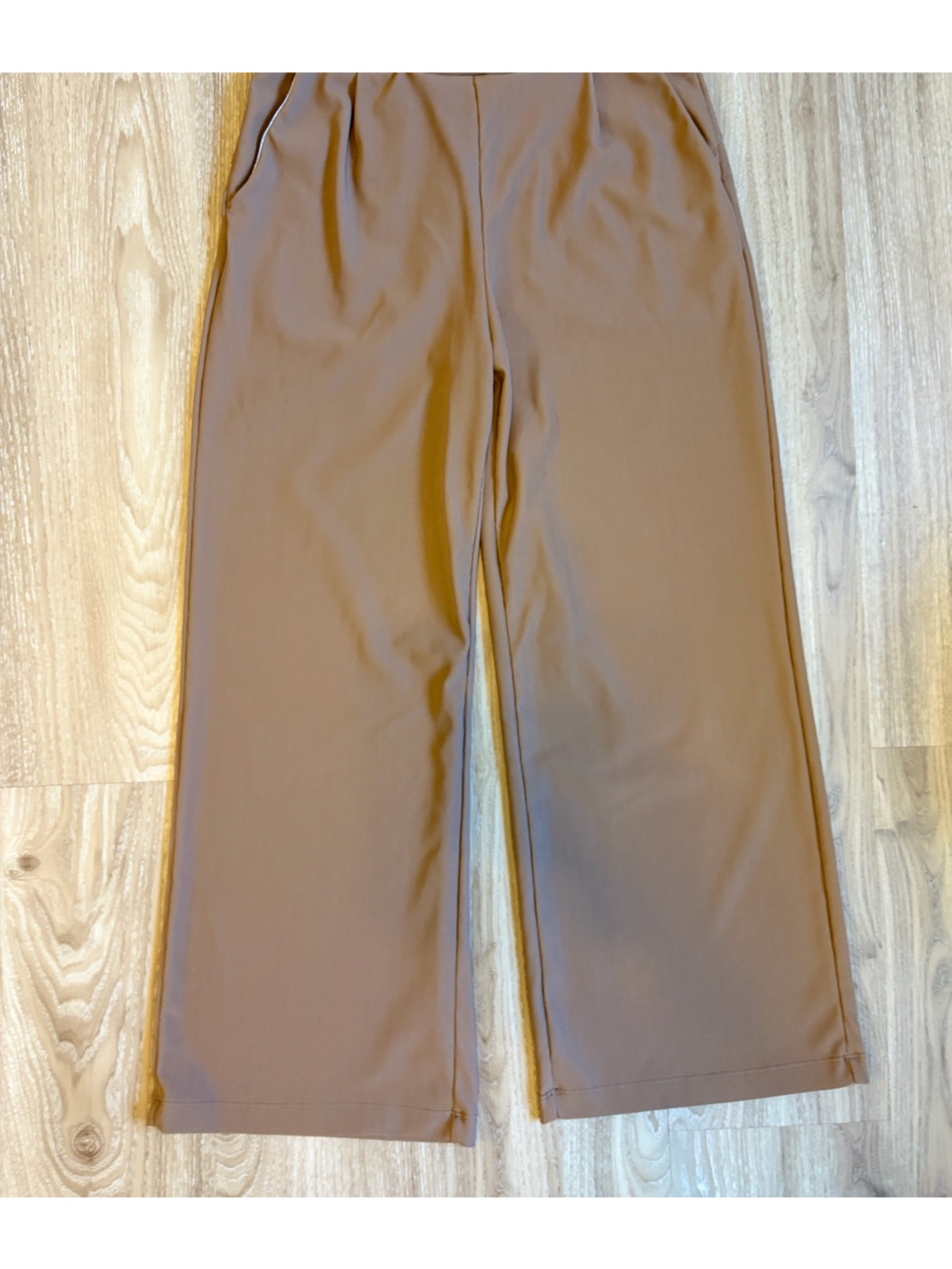 Halara Women's Size 6 / S-M Mocha Brown High Waist Wide Leg Pants no size tag